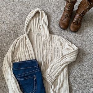 Zip up sweater with hood